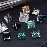 Moissanite Stone Moissanite Stone 0.35ct-5ct Colorful VVS1 Princess Shape Excellent Beads For Women's Jewelery Diamond Ring