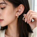 Lab Grown Diamond Earrings New Arrival Design 10K/14K/18K Solid Yellow Gold Round Cut Total3.2ct DEF VS Minimalist Stud Earrings for Women Hypoallergenic for Daily Wear Factory Direct Supply