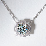 Moissanite 1ct Multicolor Classic Herry Necklace Pendant 925 Sterling Sliver Wedding/Birthday Jewely With Certificates Charms