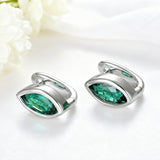 1CT Marquise Earrings D Color Moissanite/Ruby/Colombian 10k 14k S925 Plated Gold Ear Stud for Woman Engagement Christmas Party