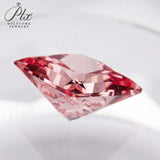 0.9-6.5ct Princess Cut Lab-Grown Padparadscha Loose Stones - Charming Anniversary Gift Selection
