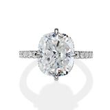 Cushion-Cut Moissanite Ice-Flake Cut Ring 10K/14K/18K Gold Classic Design Sparkling Engagement & Wedding Jewelry Gift