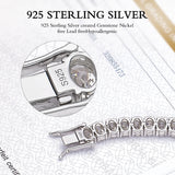 925 Silver 4*6mm Egg-Shaped Tennis Bracelet With D-Color Moissanite Unisex Ideal Gift For Gifting