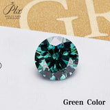 Lab Grown Moissanite Diamond Primary Color VVS1 Clarity Round Shape Brilliant Cut Beads Advanced Jewelry Making Materials