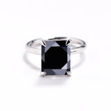 Ruby/Sapphire/ZambiaMoissanite Plated 11-Color Radiant-Cut Ring Classic Ladies' Jewelry Holiday Gift Anti-Allergic