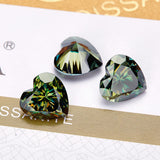 Moissanite Loose Stone Heart Cut D Color with GRA Certificate Beads for DIY Jewelry Making Wholesale Top Quality No Fade Beads