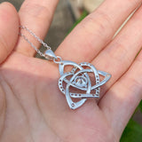 Heart-shaped Clover Necklace 925 Sterling Silver with Moissanite Round Cut VVS1 Jewelry Gift for Women’s Special Occasions