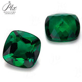Loose Multi-Size Cushion-Cut Zambian Emeralds Are Hypoallergenic So They Are Safe And Reliable Raw Materials For DIY Christmas Gift Rings
