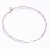 Customized Big Hoop Earrings with 272pcs D Color VVS1 Round  Moissanite Hearts and Arrows for Women Party Gift Fashion Jewelry