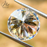 0.1ct-13ct Moissanite Stone Round Shape D Color 8Hearts&8Arrows Cut VVS1 Clarity DIY Jewelry Main Materials with GRA Certificate