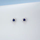 0.8-1.5CT Lab Grown Gemstone Stud Earrings 925 Sterling Silver Material Screw Back Design Suitable for Halloween/Christmas Gifts