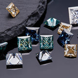 Moissanite Stone Moissanite Stone 0.35ct-5ct Colorful VVS1 Princess Shape Excellent Beads For Women's Jewelery Diamond Ring