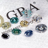 Sparkling Multicolor Moissanite Oval Cut 8Hearts 8Arrows Brilliant Facets Exquisite Loose Gemstones for Jewelry Crafting