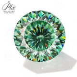 Moissanite Loose Stone Multicolor Primary Color Round Shape Hundred Sided Cut with GRA Certificate Jewelry Rings Earrings Making
