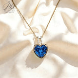 Heart Shaped Bezel Set Necklace 925 Sterling Silver 10K/14K/18K Gold Exquisite Lab Grown Gemstone As An Anniversary Gift