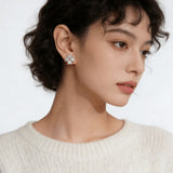 2.4ct Heart Cut Moissanite Earrings White Gold Yellow Gold Romantic Fine Jewelry Gift for Her Valentine Wedding Anniversary