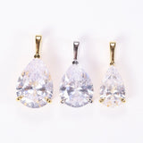 8-16 CT Custom Necklace Pear Cut Moissanite White 925 Sterling Silver Jewelry High-Quality Premium Christmas Gift Hypoallergenic