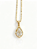 IGI Certificate Lab Grown Diamond Necklace18K Gold Pear Emerald Radiant Shape 1/2ct D Color Pendant Hypoallergenic Direct from Factory Daily & Office Wear Perfect Gift