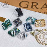 Loose Moissanite Stone 1 Carat Size 5x7mm Lab Grwon Diamond Brilliant Radiant Cut D Color  charms for jewelry making