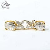 Moissanite Earrings Emerald/Ruby/Sapphire Styles 925 Silver Gift-Ready Hypoallergenic Fade-Resistant Factory-Direct Women Only