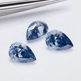 Multicolor Pear Shape Moissanite Diamond Wholesale Loose Stones Lab Grown for Gemstone Charms Engagement Jewelry GRA Certificate