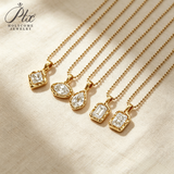 IGI Certificate Lab Grown Diamond Necklace18K Gold Pear Emerald Radiant Shape 1/2ct D Color Pendant Hypoallergenic Direct from Factory Daily & Office Wear Perfect Gift