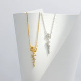 Moissanite Necklace 925 Sterling Silver with VVS1 Clarity Available in Various Styles Elegant Sparkling Jewelry for Women