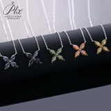 925 Sterling Silver D Color VVS1 Moissanite Four-leaf clover Necklace Daily Wear Gift-Giving