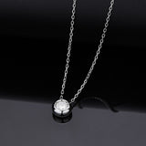 Moissanite  Pendant Luxury 1 Carat VVS1 Rose Gold K Red Color Necklace Clavicle Chain GRA Certified Lab Diamond Women Charms