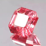 0.9-6.5ct Asscher Shape Lab-Grown Padparadscha Loose Stones - Excellent DIY Jewelry Raw Materials