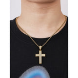 Dazzling Moissanite Hip-hop Cross Necklace - Hypoallergenic Choice for Easter Gifting to Family For Both Men and Women