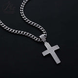 Dazzling Moissanite Hip-hop Cross Necklace - Hypoallergenic Choice for Easter Gifting to Family For Both Men and Women