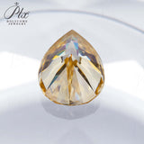 Multicolor Pear Shape Moissanite Diamond Wholesale Loose Stones Lab Grown for Gemstone Charms Engagement Jewelry GRA Certificate