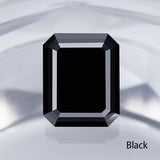 Wholesale Price Moissanite Stone Emerald Cut D Color Blue Green  VVS1 with GRA Certificate 0.5ct-10ct Gemstones