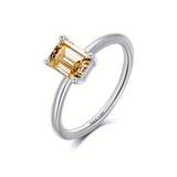 Emerald Cut Ring 1-10CT Moissanite&Ruby&Sapphire&Zambian 925 Sterling Silver Wedding Eternal Band Anniversary Gift Classical