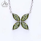 Horseshoe Clover Plated Moissanite Earrings & Necklace - Classic Design Daily Wear Hypoallergenic Ideal Gift