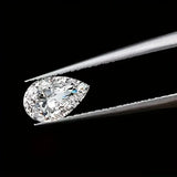 1 Pear-Shaped Synthetic Gemstone Multiple Sizes Available White For DIY Making Rings Earrings Bracelets Pendants Necklaces And Other Jewelry