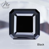 Luxury Multicolor Moissanite Gemstones  Asscher Cut Loose Diamonds  Perfect for Rings Earrings & Pendant Making