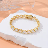 Opal Bracelet 925 Sterling Silver 2/3/4/5mm White/Blue Color Simple Classic Women Chain Jewelry Advanced Jewelry Charms Elegant