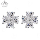 2.4ct Heart Cut Moissanite Earrings White Gold Yellow Gold Romantic Fine Jewelry Gift for Her Valentine Wedding Anniversary