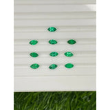 Loose Multi-Size Marquise-Shaped Zambian Emeralds Are Not Only Hypoallergenic But Also Exquisite Making Them Wonderful Raw Materials For DIY Christmas Gift Brooches