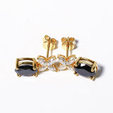 Moissanite Earrings Emerald/Ruby/Sapphire Styles 925 Silver Gift-Ready Hypoallergenic Fade-Resistant Factory-Direct Women Only