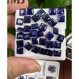 0.08-6.2ct High-Quality Multi-Size Loose Princess Lab-Grown Sapphires Anti-Allergy DIY Jewelry Crafting Materials