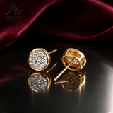 Lab Grown Diamond Earrings Glam Oval Cut 2ct DEF VS 10K/14K/18K Solid Yellow Gold for Women Ideal Gift Daily Wear