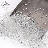 Loose Moissanite Stone Small Size Round Shape 0.8-2.9mm 1 Carat D Color VVS1 Clarity Excellent Cut for Jewelry Making Beads