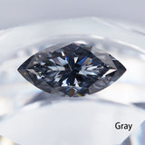 Loose Moissanite Stone Marquise Cut 0.3-10 CT  Few Colors  D Green Blue Black Champagne Color  Excellent Cut Grade Test Positive