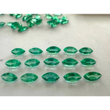 Loose Multi-Size Marquise-Shaped Zambian Emeralds Are Not Only Hypoallergenic But Also Exquisite Making Them Wonderful Raw Materials For DIY Christmas Gift Brooches