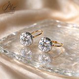 Lab Grown Diamond Earrings New Arrival Design 10K/14K/18K Solid Yellow Gold Round Cut 2/4ct DEF VVS Minimalist Stud Earrings for Women Hypoallergenic for Daily Wear Factory Direct Supply
