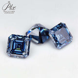 Luxury Multicolor Moissanite Gemstones  Asscher Cut Loose Diamonds  Perfect for Rings Earrings & Pendant Making