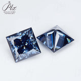 Moissanite Stone Moissanite Stone 0.35ct-5ct Colorful VVS1 Princess Shape Excellent Beads For Women's Jewelery Diamond Ring